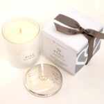 Positive Energy Candle STILL and luxury engraved silver tone 1 wick candle Lid 30cl -The Universal Soul Company